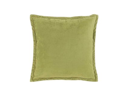 Luxusní sametový dekorační polštářek TATUM 45x45 cm, světle zelený