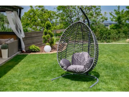 POSEBNA PONUDBA Svetlo siv viseči stol brez stojala NARS II. kakovost