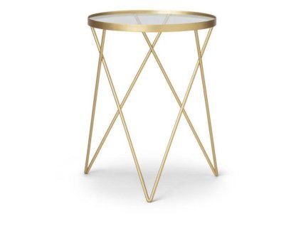 Odlagalna mizica EMILY Ø 35,5 cm, zlata