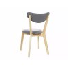 Designová dřevěná židle BRANDO v šedé látce