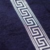Brisača GREEK temno modra z okrasno borduro, 50 x 90 cm, 100% bombaž