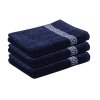 Brisača GREEK 50 x 90 cm, temno modra, z borduro, 100% bombaž