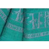 Brisača BAMBOO zelena 70x140 z okrasno borduro, 70 % bambus | 30 % bombaž