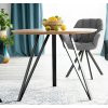 TETIS 100x100 – stylový jídelní stůl z dubu s kovovou konstrukcí