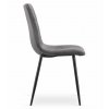 3502 krzeslo AMPLE ciemny szary aksamit bok prawy