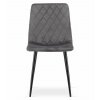 3502 krzeslo AMPLE ciemny szary aksamit przod