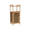 Bambusový koš na prádlo SOBIKON – elegantní šedý design