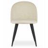 Béžová sametová židle BELLO – kombinace stylu a komfortu
