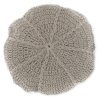 Kulatý dekorační polštářek DORA 45 cm šedý