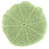 Kulatý dekorační polštářek DORA 45 cm světle zelený