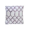 Fialový dekorační polštářek MELANIE 45x45 cm s moderním vzorem