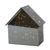 Moderní LED skleněný domeček ELITE v šedé barvě přináší sofistikovanou vánoční atmosféru. Elegantní dekorace pro váš domov.