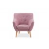 Kvalitní růžové relaxační křeslo AMBER 1 s měkkým čalouněním