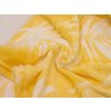 Hebká mikroplyšová deka FIEN žlutá, 150x200 cm