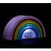 Dětské LED světlo DREAMBOW, francouzský nápis a duhový design. Napájení na baterie, perfektní do dětského pokoje.