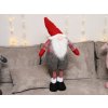Vánoční dekorativní trpaslík GNOME 90 cm, červený s vánočním motivem