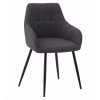 Grafitové jídelní křeslo BENI s elegantním designem