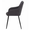 Luxusní grafitové jídelní křeslo BENI do moderní jídelny