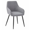 Světle šedé jídelní křeslo BENI s moderním designem