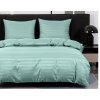 Hotelové povlečení z mikrovlákna JASMINE mentolové s proužkem 2 cm