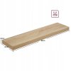 Nástěnná police RAVA dub sonoma 80x20 cm - ideální pro knihy a dekorace