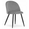 Moderní světle šedá židle BELLO s černými nohami