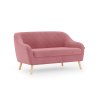 Elegantní pohovka CORANTI VELVET starorůžová pro dvě osoby