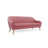 Stylová pohovka CORANTI VELVET starorůžová pro 3 osoby