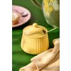 Stylová cukřenka MYNTE LEMONADE keramická v jemném žlutém designu