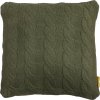 Stylový dekorační polštářek CABLISS – zelený, rozměr 45x45 cm