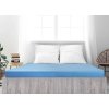Světle modré jersey prostěradlo z mako bavlny LUXORA 180 x 200 cm pro pohodlný spánek