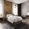 Čalouněná postel boxspring MERALIS 90x200 cm hnědá – moderní elegance