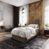 Elegantní boxspring postel MERALIS – hnědý design pro moderní interiér
