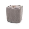 Šedý taburet NAP s úložným prostorem 37x37 cm – elegantní a praktický doplněkNAPSZ PUF NAP SZARY TAP 254 (1)