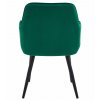 Moderní zelené křeslo NANA VELVET do kuchyně i obývacího pokoje
