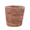 Květináč z mořské trávy SEAGRASS BASKET 20 x 20 cm – přírodní design s PVC vložkou, ideální pro interiér i krytou terasu.