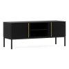 Moderní TV stolek LANZZI 120x40 cm v elegantní černé barvě