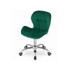 Kancelářský set TAYLOR SONOMA 100x50 a zelená otočná židle AVOLA VELVET