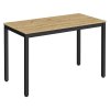 Moderní jídelní stůl TESSA 120x60 cm dub artisan a černé nohy