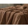 Mušelinska posteljnina MUSSARI svetlo rjava