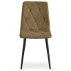 Sametová židle LIBRA OLIVE BROWN pro elegantní interiér