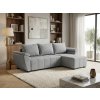Rozkládací oboustranná sedací souprava do L LIVARO 251x140 cm, světle šedá – moderní design