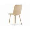 Moderní krémová sametová židle LAVA BUTTER CREAM do světlého interiéru