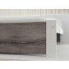 Designová postel IKAROS 140x200 cm bílá/dub lanýž do moderní ložnice