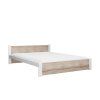 Designová postel IKAROS 140x200 cm v kombinaci bílé a dub sonoma
