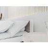 Moderní postel IKAROS 160x200 cm dub lanýž/bílá pro pohodlný spánek