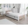 Komfortní postel IKAROS 80 x 200 cm bílá dub sonoma do interiéru