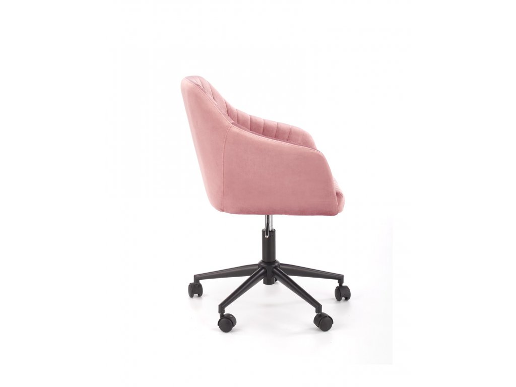 Ružová kancelárska stolička MARIBO VELVET - SCANDIshop.sk