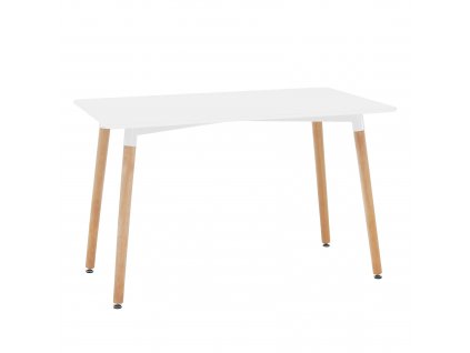Biely jedálenský stôl DIDIER 4 NEW 120x70 cm