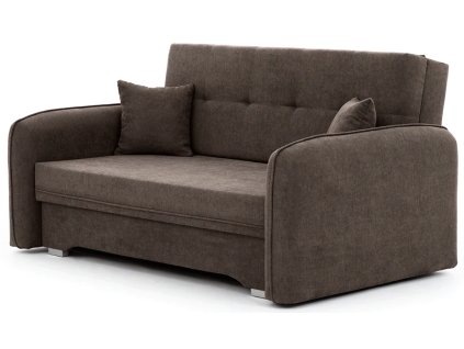 66114 6 rozkladaci trojmistna pohovka laine hneda s elegantnim designem